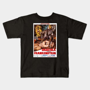 DRACULA VS FRANKENSTIEN Kids T-Shirt